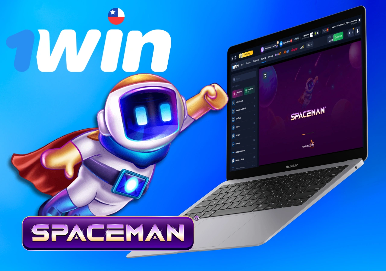 Juego de choque popular Spaceman en la plataforma del casino