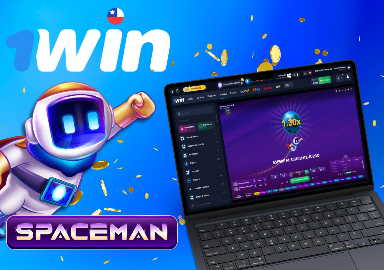 Jugabilidad del juego Spaceman en el casino bookmaker